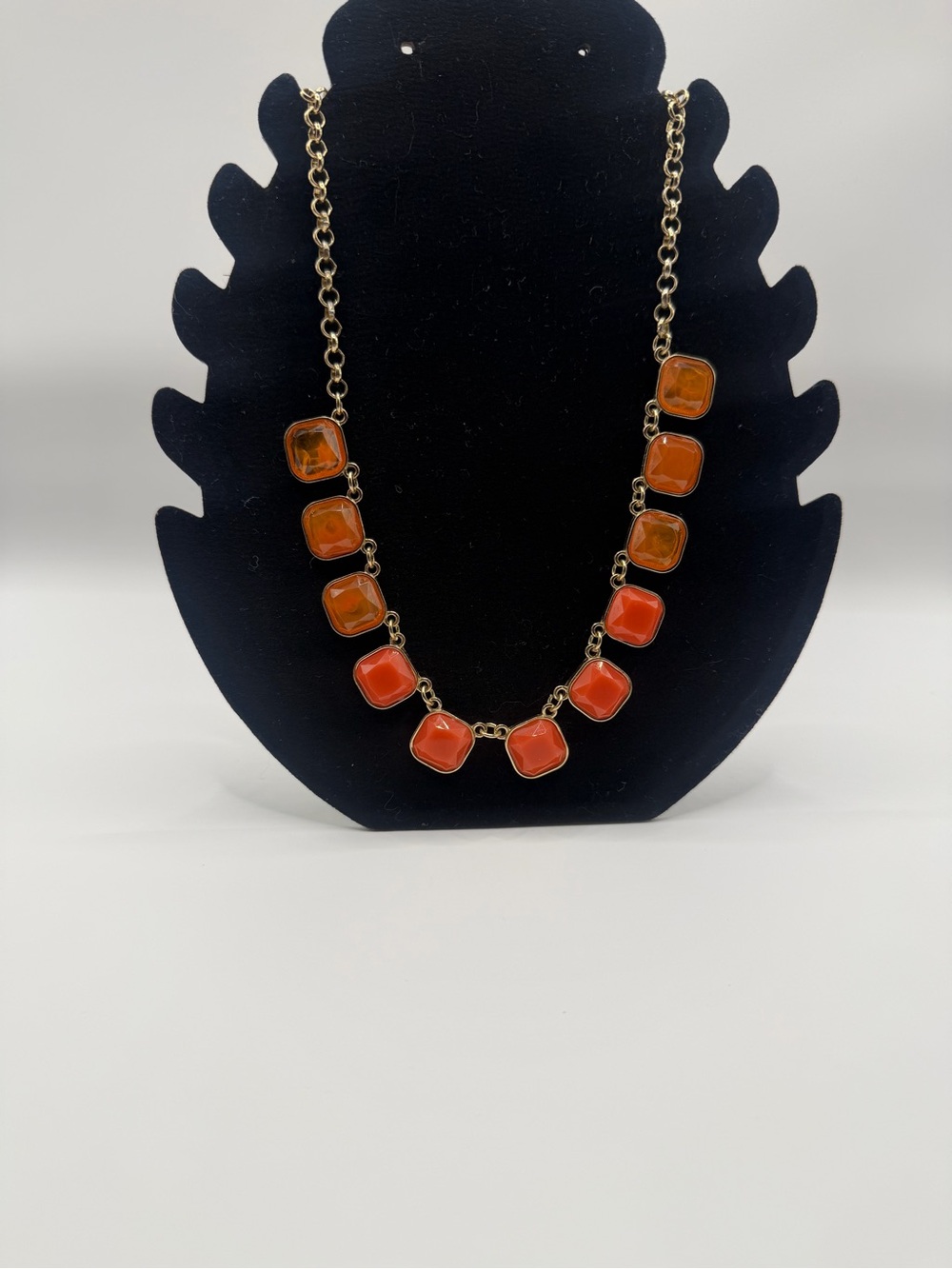 Elegant Orange Statement Necklace - Women's Fashion Jewelry